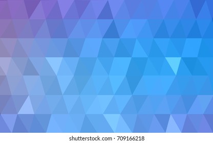 Light Pink, Blue vector abstract textured polygonal background. Blurry triangle design. Pattern can be used for background.