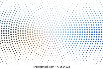 Light Pink, Blue vector abstract pattern with circles. Geometry template for your business design. Background with colored spheres.