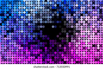 Light Pink, Blue vector abstract pattern with circles. Geometry template for your business design. Background with colored spheres.