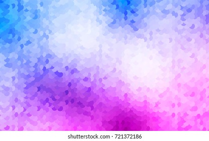 Light Pink, Blue vector abstract pattern with circles. Geometry template for your business design. Background with colored spheres.