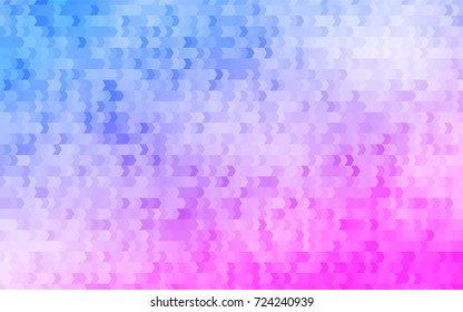 Light Pink, Blue vector abstract textured polygonal background. Blurry rectangular design. The pattern with repeating rectangles can be used for background.