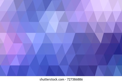 Light Pink, Blue vector abstract textured polygonal background. Blurry triangle design. Pattern can be used for background.