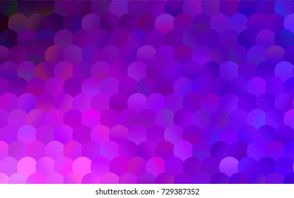 Light Pink, Blue vector abstract pattern with circles. Geometry template for your business design. Background with colored spheres.