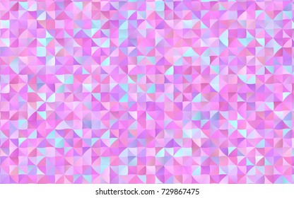 Light Pink, Blue vector abstract mosaic background. Geometric illustration in Origami style with gradient.  The textured pattern can be used for background.