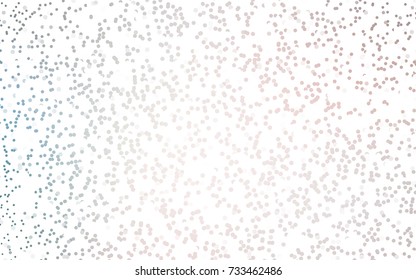 Light Pink, Blue vector abstract pattern with circles. Geometry template for your business design. Background with colored spheres.