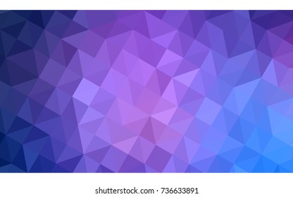 Light Pink, Blue vector abstract textured polygonal background. Blurry triangle design. Pattern can be used for background.