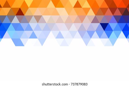 Light Pink, Blue vector abstract polygonal background. Creative geometric illustration in Origami style with gradient. The polygonal design can be used for your web site.