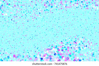 Light Pink, Blue vector abstract textured polygonal background. Blurry rectangular design. The pattern with repeating rectangles can be used for background.