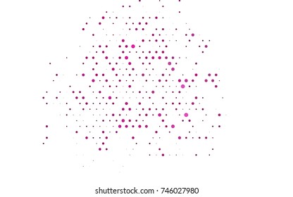 Light Pink, Blue vector abstract pattern with circles. Geometry template for your business design. Background with colored spheres.
