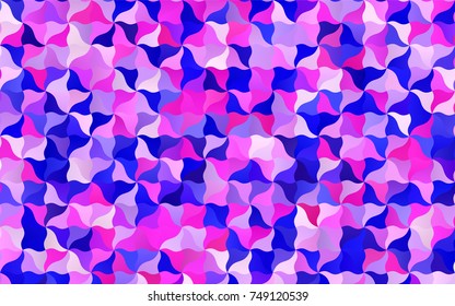 Light Pink, Blue vector abstract cambered background. Glitter abstract illustration with wry lines. A completely new design for your business.