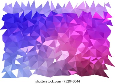 Light Pink, Blue vector abstract polygonal pattern. Colorful abstract illustration with gradient. Brand-new style for your business design.