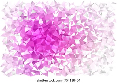 Light Pink, Blue vector abstract mosaic template. Creative geometric illustration in Origami style with gradient. Brand-new design for your business.