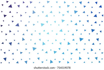 Light Pink, Blue vector abstract colorful background, which consist of triangles. Pattern with colored triangles on white background.