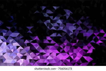 Light Pink, Blue vector abstract polygonal background. Geometric illustration in Origami style with gradient.  Brand-new style for your business design.