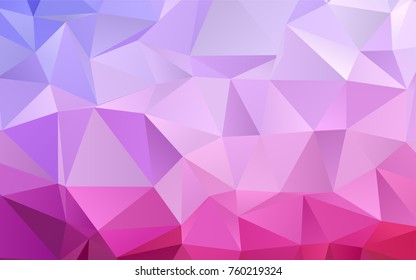 Light Pink, Blue vector abstract polygonal pattern. Creative illustration in halftone style with gradient. A new texture for your design.
