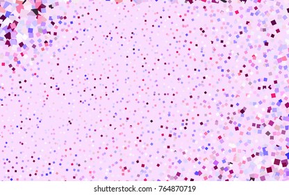 Light Pink, Blue vector abstract textured polygonal background. Blurry rectangular design. The pattern with repeating rectangles can be used for background.