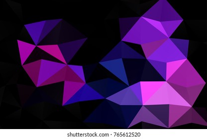 Light Pink, Blue vector abstract mosaic template. Glitter abstract illustration with an elegant design. A completely new design for your business.