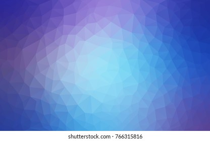 Light Pink, Blue vector abstract textured polygonal background. Blurry triangle design. Pattern can be used for background.