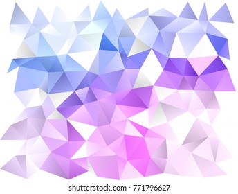 Light Pink, Blue vector abstract mosaic pattern. A sample with polygonal shapes. The elegant pattern can be used as part of a brand book.