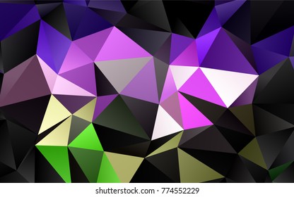 Light Pink, Blue vector abstract polygonal pattern. An elegant bright illustration with gradient. The elegant pattern can be used as part of a brand book.