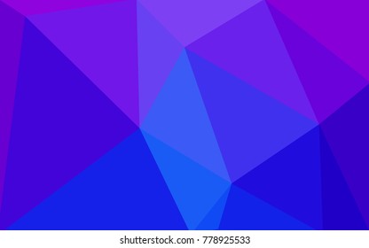 Light Pink, Blue vector abstract textured polygonal background. Blurry triangle design. Pattern can be used for background.