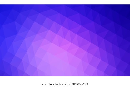 Light Pink, Blue vector abstract textured polygonal background. Blurry triangle design. Pattern can be used for background.
