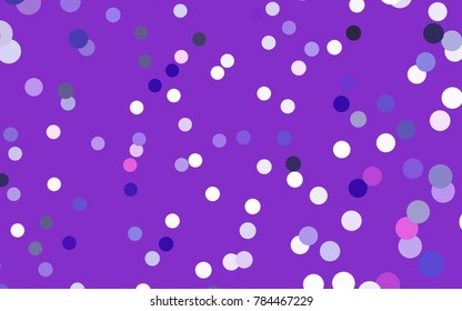 Light Pink, Blue vector abstract pattern with circles. Geometry template for your business design. Background with colored spheres.