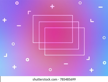 Light Pink, Blue vector abstract doodle template. A completely new color illustration in doodle style. The elegant pattern can be used as a part of a brand book.
