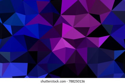 Light Pink, Blue vector abstract polygonal template. A sample with polygonal shapes. The polygonal design can be used for your web site.