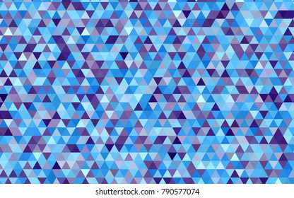 Light Pink, Blue vector abstract mosaic pattern. Triangular geometric sample with gradient.  The elegant pattern can be used as part of a brand book.