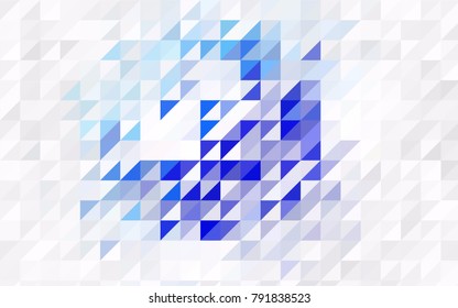 Light Pink, Blue vector abstract colorful background, which consist of triangles. Pattern with colored triangles on white background.