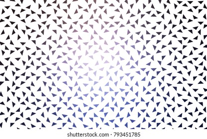 Light Pink, Blue vector abstract colorful background, which consist of triangles. Pattern with colored triangles on white background.