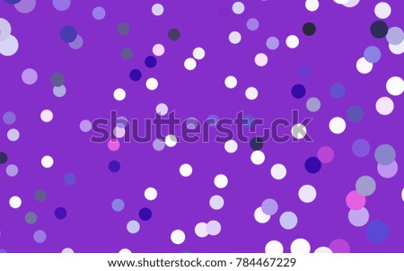 Light Pink, Blue vector abstract pattern with circles. Geometry template for your business design. Background with colored spheres.