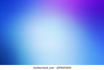 Light Pink, Blue vector backdrop with dots. Blurred decorative design in abstract style with bubbles. Pattern can be used for futuristic ad, booklets.