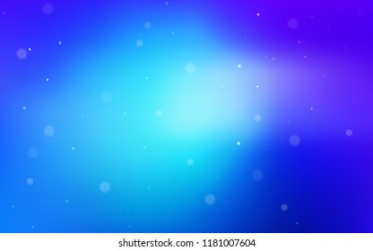 Light Pink, Blue vector backdrop with dots. Illustration with set of shining colorful abstract circles. Pattern can be used as texture of wallpapers.