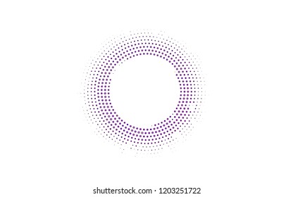 Light Pink, Blue vector backdrop with dots. Beautiful colored illustration with blurred circles in nature style. Design for business adverts.