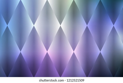 Light Pink, Blue vector backdrop with rectangles, squares. Glitter abstract illustration with rectangular shapes. Best design for your ad, poster, banner.
