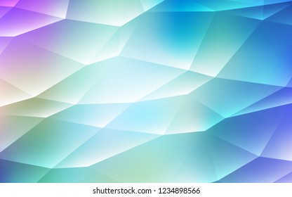 Light Pink, Blue vector backdrop with lines, triangles. Modern abstract illustration with colorful triangles. The template can be used as a background.