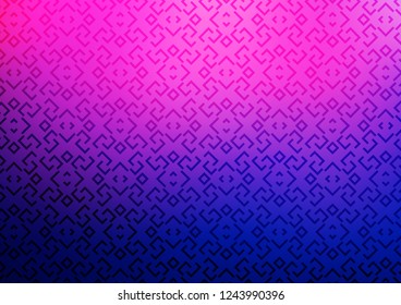Light Pink, Blue vector backdrop with long lines. Decorative shining illustration with lines on abstract template. Pattern for ads, posters, banners.