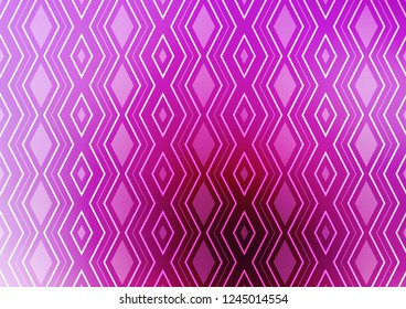 Light Pink, Blue vector backdrop with lines, cubes. Glitter abstract illustration with colorful lines, rhombuses. Best design for your ad, poster, banner.