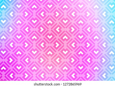 Light Pink, Blue vector backdrop with long lines. Blurred decorative design in simple style with lines. Best design for your ad, poster, banner.