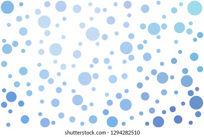Light Pink, Blue vector  backdrop with dots. Blurred decorative design in abstract style with bubbles. Design for your business advert.