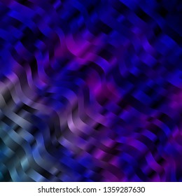 Light Pink, Blue vector backdrop with circular arc. Illustration in halftone style with gradient curves. Pattern for ads, commercials.