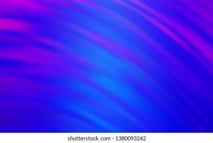 Light Pink, Blue vector backdrop with wry lines. A shining illustration, which consists of curved lines. New composition for your brand book.