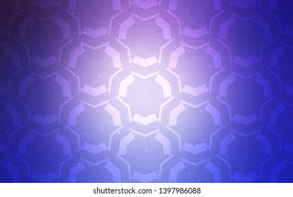 Light Pink, Blue vector backdrop with bent lines. Geometric illustration in abstract style with gradient.  The best colorful design for your business.