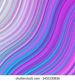 Light Pink, Blue vector backdrop with bent lines. Abstract illustration with bandy gradient lines. Best design for your posters, banners.