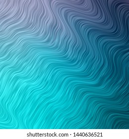 Light Pink, Blue vector backdrop with circular arc. Brand new colorful illustration with bent lines. Pattern for commercials, ads.