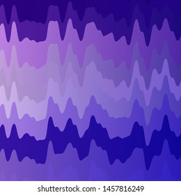 Light Pink, Blue vector backdrop with curves. Colorful abstract illustration with gradient curves. Pattern for ads, commercials.
