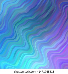 Light Pink, Blue vector backdrop with circular arc. Colorful illustration in circular style with lines. Design for your business promotion.