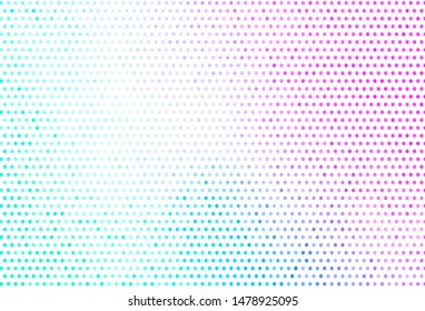 Light Pink, Blue vector backdrop with dots. Glitter abstract illustration with blurred drops of rain. New template for your brand book.